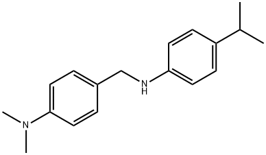 [(4-(DIMETHYLAMINO)PHENYL)METHYL](4-ISOPROPYLPHENYL)AMINE Structure