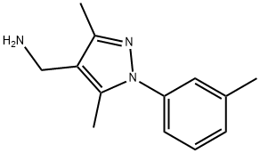 [3,5-dimethyl-1-(3-methylphenyl)-1H-pyrazol-4-yl]methylamine 구조식 이미지