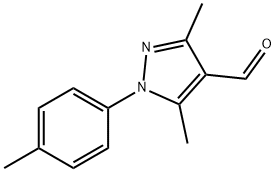 3,5-dimethyl-1-(4-methylphenyl)-1H-pyrazole-4-carbaldehyde Structure