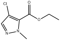 1H-Pyrazole-5-carboxylicacid,4-chloro-1-methyl-,ethylester(9CI) 구조식 이미지