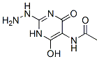 Acetamide, N-(2-hydrazino-1,4-dihydro-6-hydroxy-4-oxo-5-pyrimidinyl)- (9CI) Structure