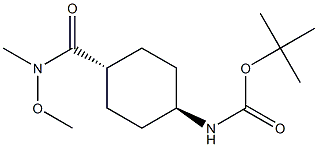 TERT-부틸트랜스-4-(N-메톡시-N-메틸카바모일)사이클로헥실카바메이트 구조식 이미지