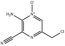 3-AMINO-6-(CHLOROMETHYL)-2-PYRAZINECARBONITRILE 4-OXIDE 구조식 이미지