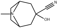 3-Hydroxy-8-methyl-8-azabicyclo[3.2.1]octane-3-carbonitrile 구조식 이미지