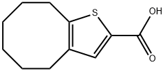 4,5,6,7,8,9-HEXAHYDROCYCLOOCTA[B]THIOPHENE-2-CARBOXYLIC ACID Structure