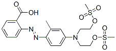 2-[[4-[Bis[2-[(methylsulfonyl)oxy]ethyl]amino]-2-methylphenyl]azo]benzoic acid Structure