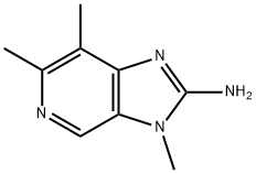 2-AMINO-3,6,7-TRIMETHYLIMIDAZO(4,5-C)PYRIDINE Structure