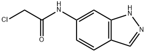 2-클로로-N-(1H-인다졸-6-일)-아세타미드 구조식 이미지
