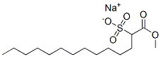 sodium 1-methyl 2-sulphonatotetradecanoate Structure