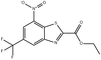 ethyl-7-nitro-5-(trifluoroMethyl)-2-benzothiazole carboxylate Structure