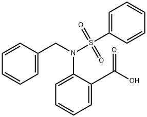 2-(benzyl-phenylsulfonyl-amino)benzoic acid 구조식 이미지
