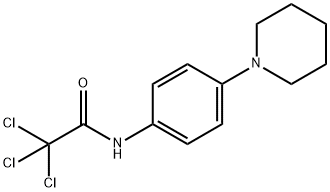 2,2,2-trichloro-N-(4-piperidinophenyl)acetamide Structure