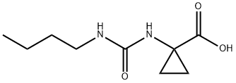 Cyclopropanecarboxylic acid, 1-[[(butylamino)carbonyl]amino]- (9CI) Structure