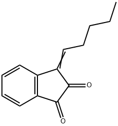 1H-Indene-1,2(3H)-dione, 3-pentylidene- (9CI) 구조식 이미지