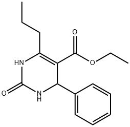 5-Pyrimidinecarboxylicacid,1,2,3,4-tetrahydro-2-oxo-4-phenyl-6-propyl-,ethylester(9CI) 구조식 이미지