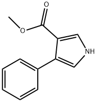 4-PHENYL-1H-PYRROLE-3-CARBOXYLIC ACID METHYL ESTER Structure