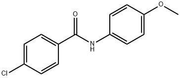 4-Chloro-N-(4-Methoxyphenyl)benzaMide, 97% 구조식 이미지