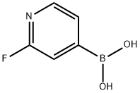 2-Fluoropyridine-4-boronic acid 구조식 이미지