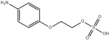 2-(4-aminophenoxy)ethyl hydrogen sulphate  구조식 이미지