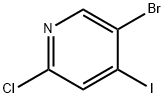 5-브로모-2-클로로-4-요오드피리딘 구조식 이미지