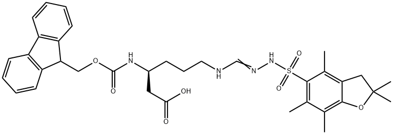 Fmoc-N-Pbf-L-HomoArginine 구조식 이미지