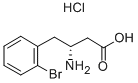 (R)-3-AMINO-4-(2-BROMO-PHENYL)-BUTYRIC ACID HCL 구조식 이미지