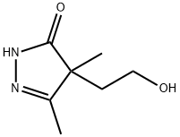 3H-Pyrazol-3-one,  2,4-dihydro-4-(2-hydroxyethyl)-4,5-dimethyl- Structure