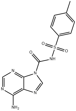 6-AMINO-N-[(4-METHYLPHENYL)SULFONYL]-9H-PURINE-9-CARBOXAMIDE Structure