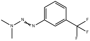3,3-Dimethyl-1-[3-(trifluoromethyl)phenyl]triazene 구조식 이미지