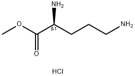 Methyl L-ornithine dihydrochloride 구조식 이미지