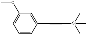 ((3-METHOXYPHENYL)ETHYNYL)-TRIMETHYLSIL& 구조식 이미지