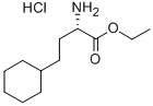 (+)-ETHYL (S)-2-AMINO-4-CYCLOHEXYLBUTYRATE HYDROCHLORIDE Structure