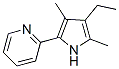 Pyridine, 2-(4-ethyl-3,5-dimethyl-1H-pyrrol-2-yl)- (9CI) Structure