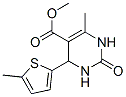 5-Pyrimidinecarboxylicacid,1,2,3,4-tetrahydro-6-methyl-4-(5-methyl-2-thienyl)-2-oxo-,methylester(9CI) 구조식 이미지