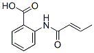 Benzoic acid, 2-[(1-oxo-2-butenyl)amino]- (9CI) Structure