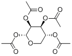 1-O,2-O,3-O,4-O-테트라아세틸-α-D-릭소피라노스 구조식 이미지