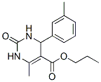 5-Pyrimidinecarboxylicacid,1,2,3,4-tetrahydro-6-methyl-4-(3-methylphenyl)-2-oxo-,propylester(9CI) Structure