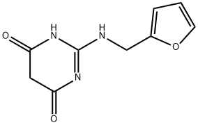 2-(Furfurylamino)pyrimidine-4,6(1H,5H)-dione Structure