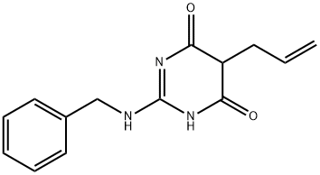 5-Allyl-2-(benzylamino)pyrimidine-4,6(1H,5H)-dione Structure