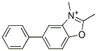 2,3-Dimethyl-5-phenylbenzoxazole-3-ium Structure