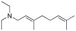 (E)-N,N-디에틸-3,7-디메틸-2,6-옥타디엔-1-아민 구조식 이미지