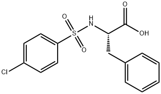 2-([(4-CHLOROPHENYL)SULFONYL]AMINO)-3-PHENYLPROPANOIC ACID Structure