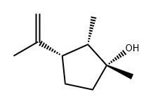 (1R,2S,3S)-1,2-Dimethyl-3-isopropenylcyclopentanol 구조식 이미지