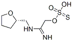 Thiosulfuric acid hydrogen S-[2-imino-2-[[(tetrahydrofuran-2-yl)methyl]amino]ethyl] ester Structure