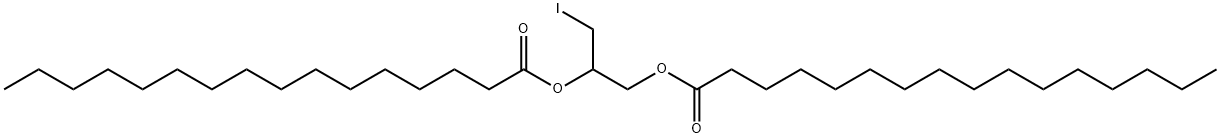 1,2-디팔미토일-3-IODO-RAC-3-데옥시글리세롤 구조식 이미지