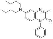 2(1H)-QUINOXALINONE, 6-(DIBUTYLAMINO)-3-METHYL-1-PHENYL- Structure