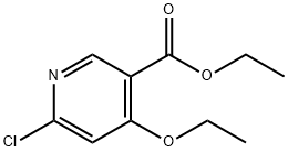 6-Chloro-4-ethoxypyridine-3-carboxylic acid ethyl ester Structure
