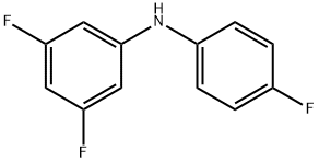 3,5-디플루오로-N-(4-플루오로페닐)아닐린 구조식 이미지