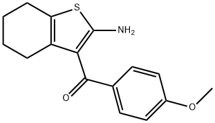 Methanone, (2-aMino-4,5,6,7-tetrahydrobenzo[b]thien-3-yl)(4-Methoxyphenyl)- Structure