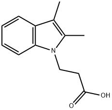 3-(2,3-DIMETHYL-INDOL-1-YL)-PROPIONIC ACID Structure